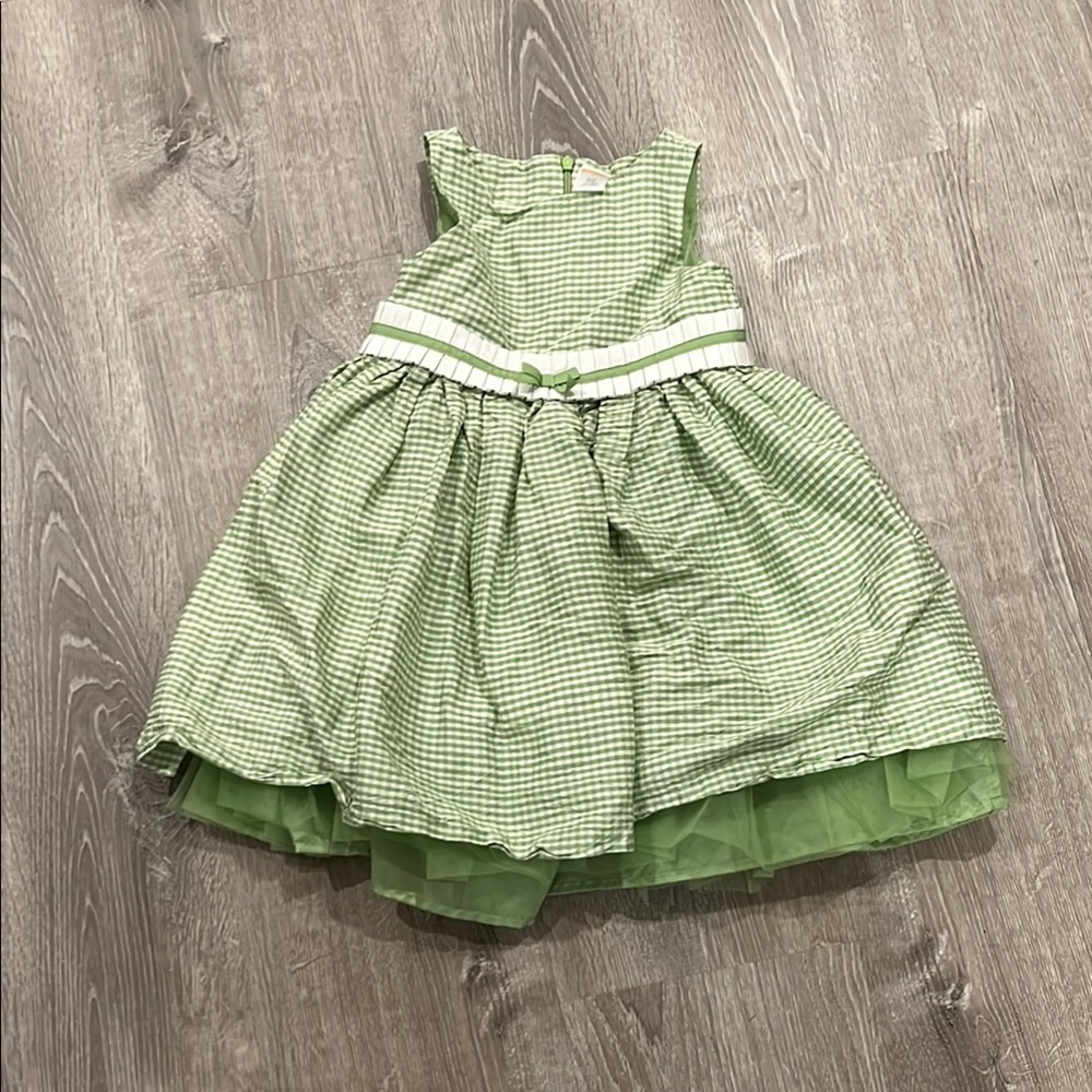 Gymboree Green Checkered Dress